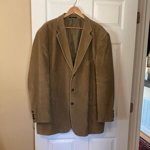 Men's Corduroy Blazer - Olive Brown